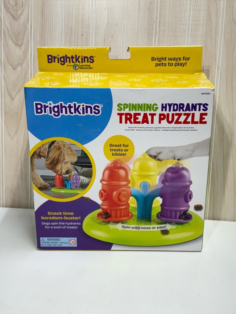 5 for $20 🌻Brightkins Spinning Hydrants Treat Puzzle - Multicolor